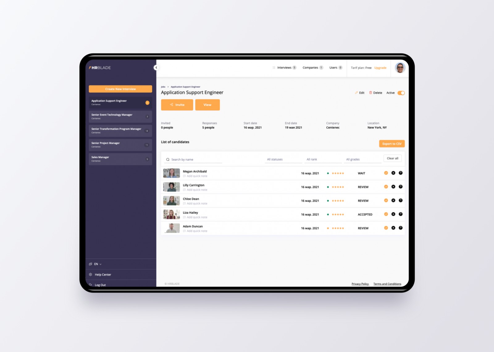 HRBLADE screenshot 2