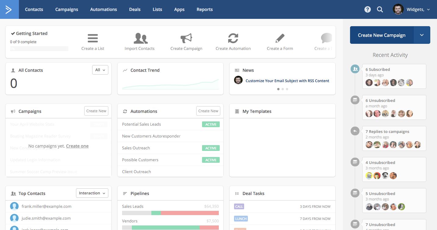 ActiveCampaign screenshot 1