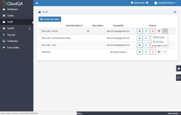 CloudQA screenshot 2