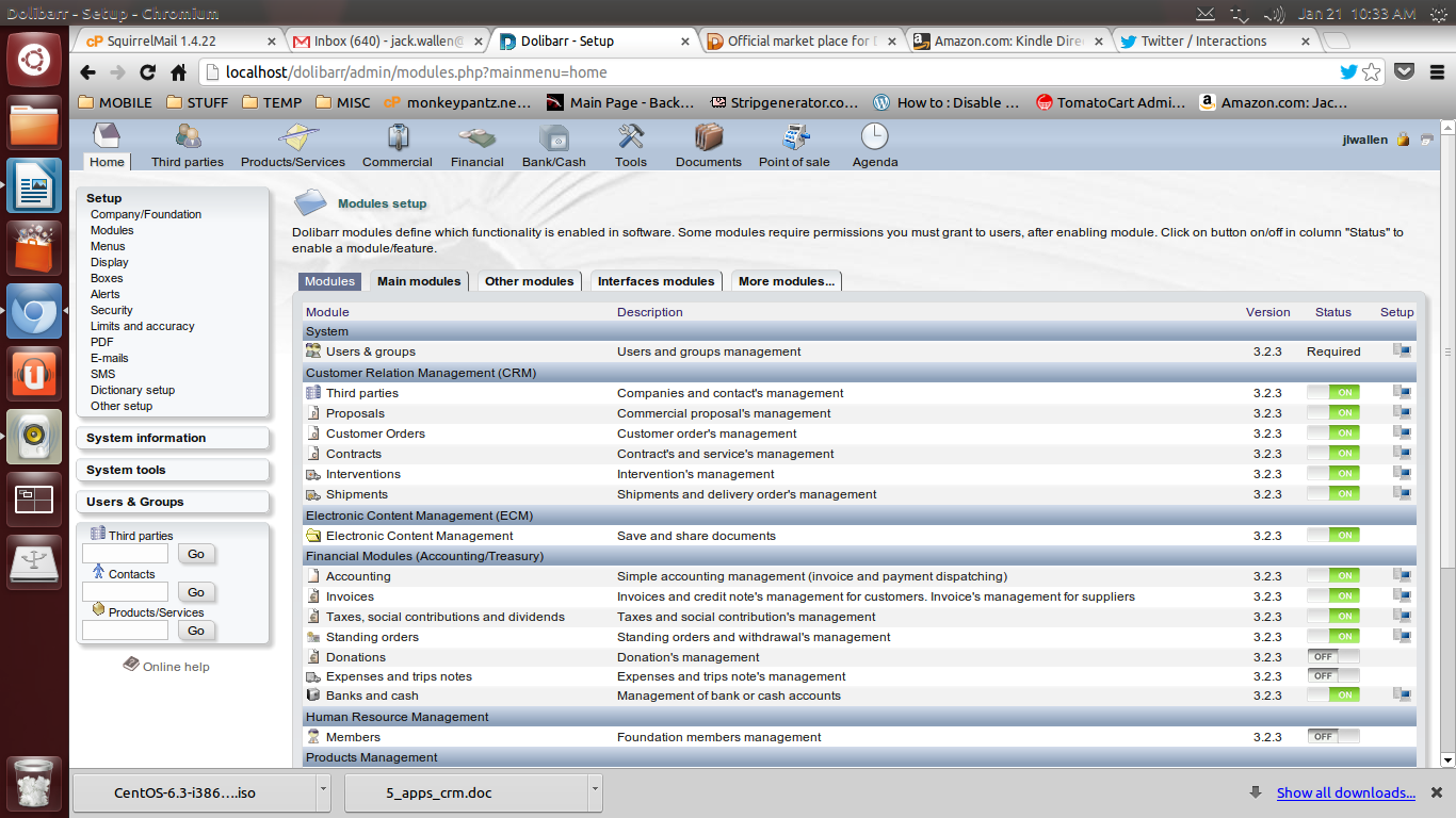 Dolibarr screenshot 3