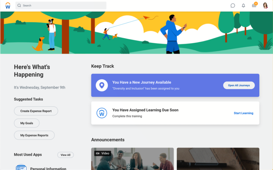 Workday HCM screenshot 1