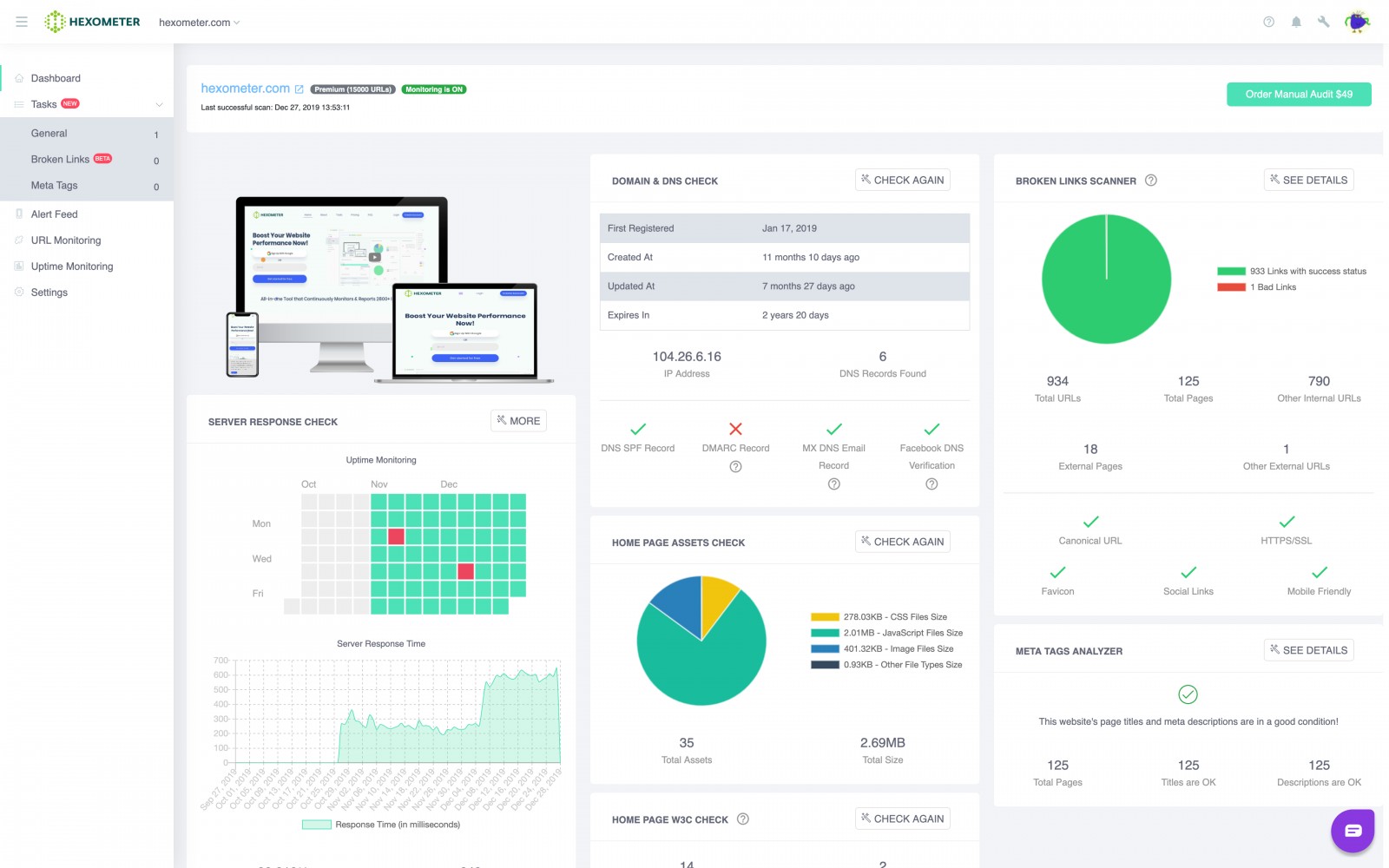 Hexometer screenshot 2