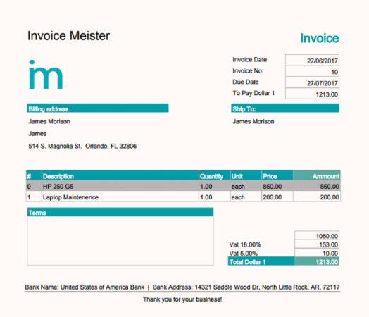 Invoice Meister screenshot 2