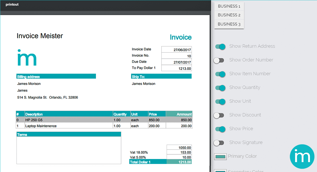 Invoice Meister screenshot 3