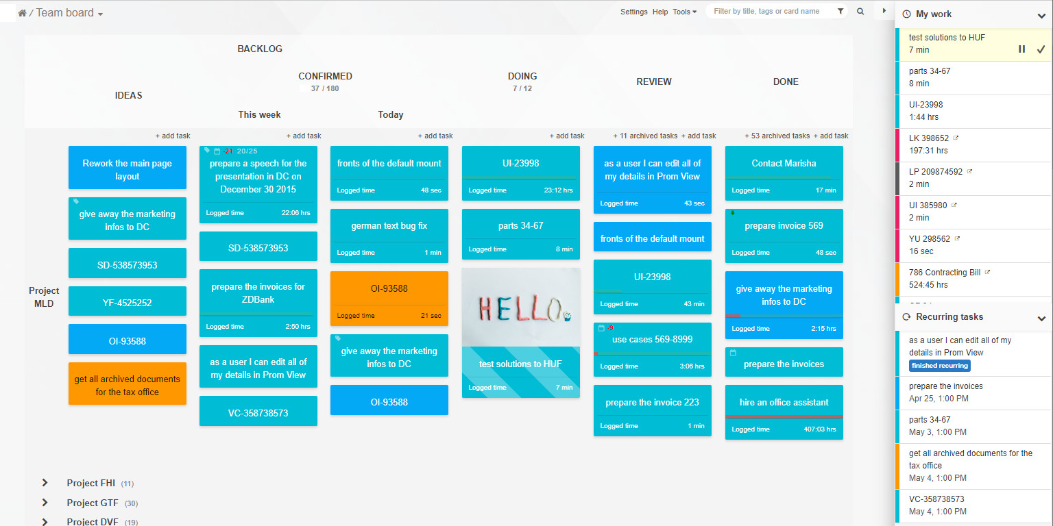 Kanban Tool screenshot 2