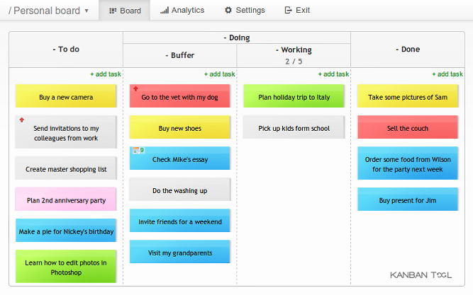 Kanban Tool screenshot 3