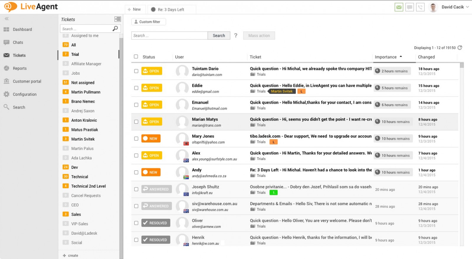 LiveAgent screenshot 2