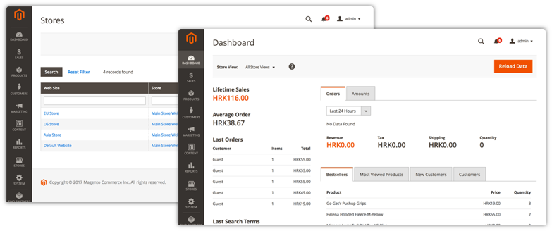 Magento screenshot 1