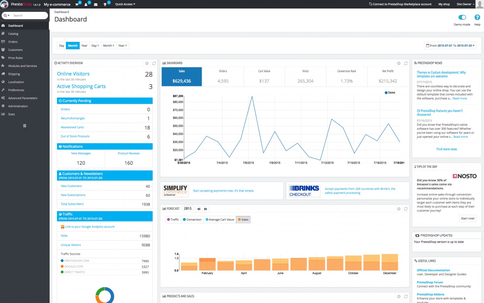 PrestaShop screenshot 3