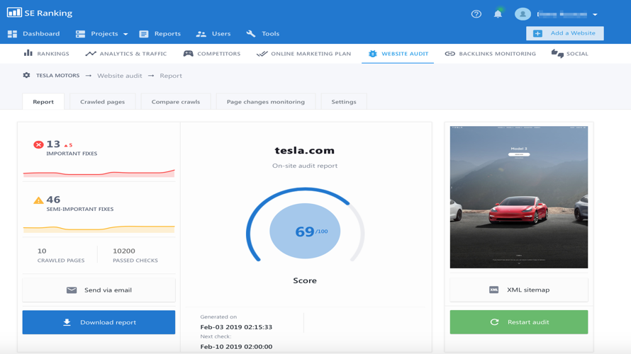 SE Ranking screenshot 3
