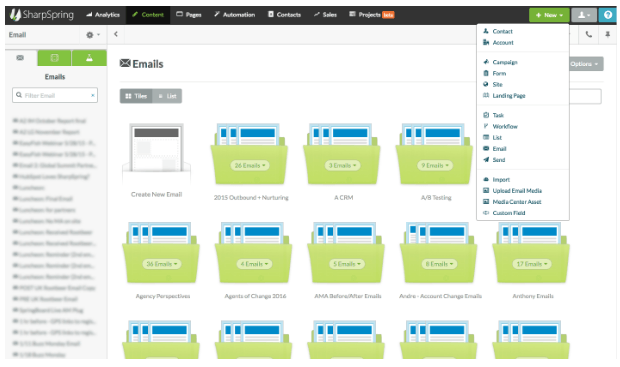 SharpSpring screenshot 2