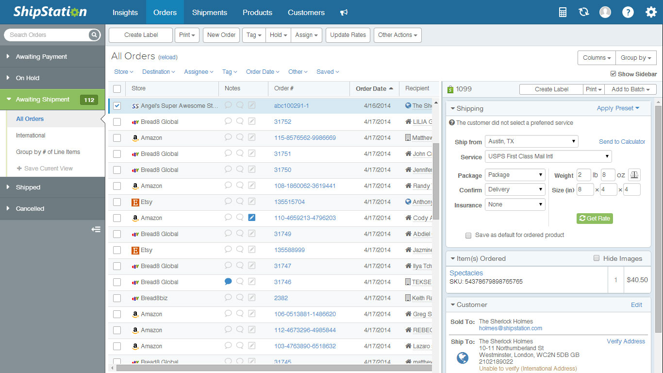 Shipstation screenshot 2