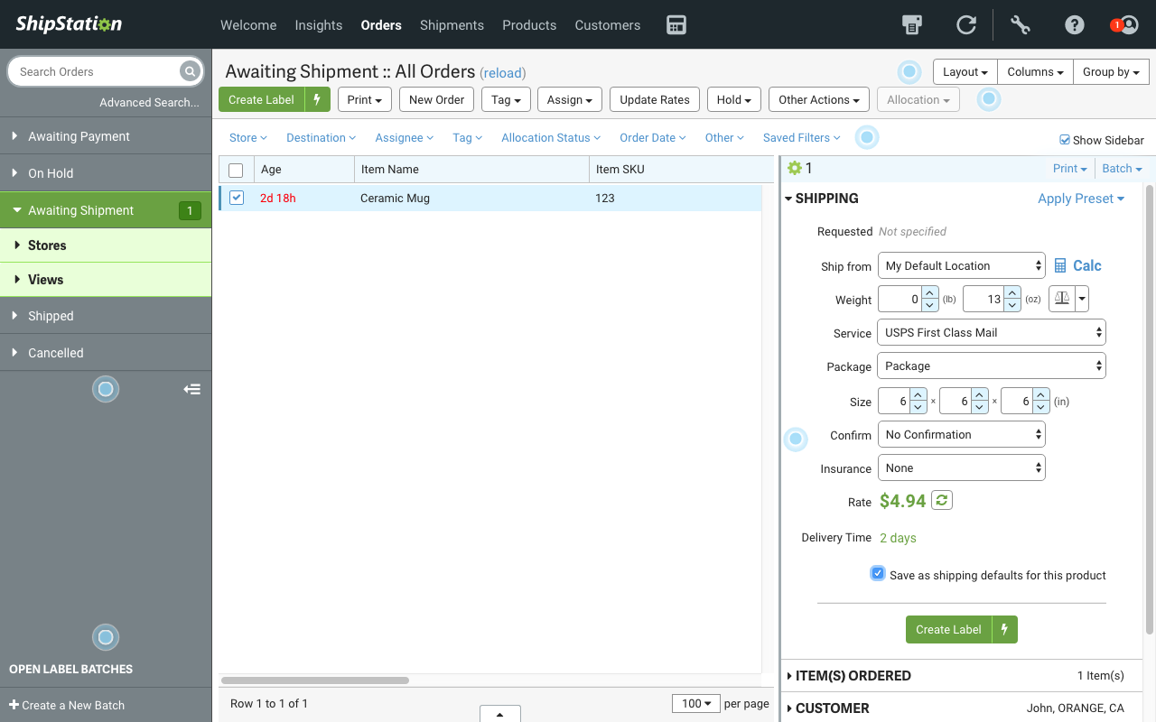 Shipstation screenshot 4