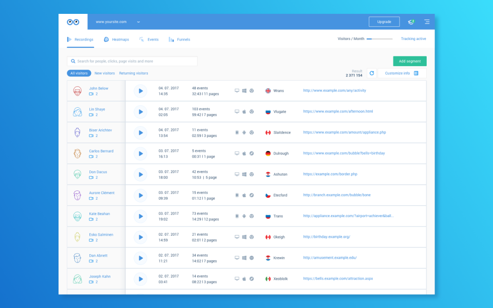 Smartlook screenshot 2
