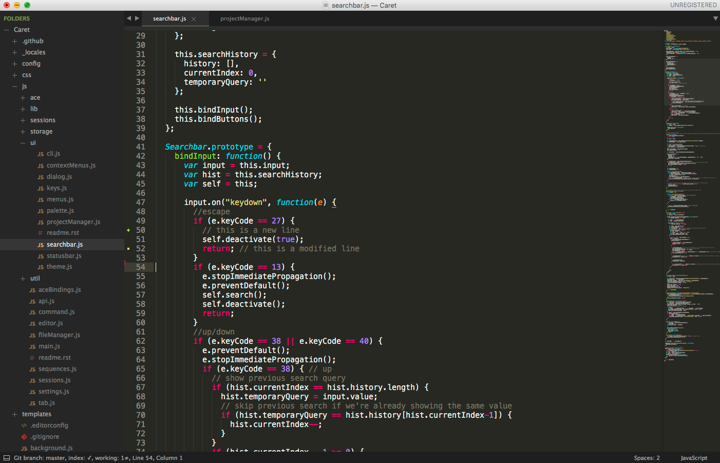 Sublime Text screenshot 2