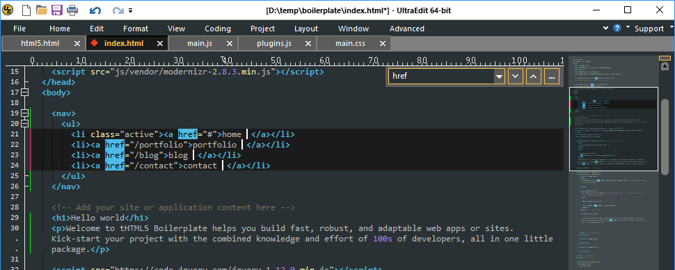 Ultraedit screenshot 2