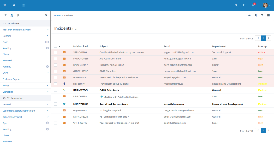 Vision Helpdesk screenshot 1