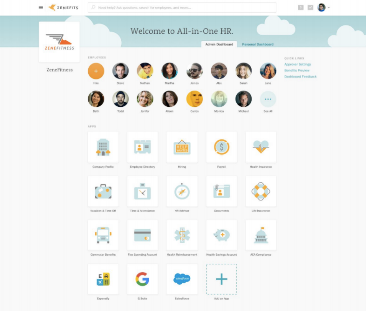 Zenefits screenshot 2