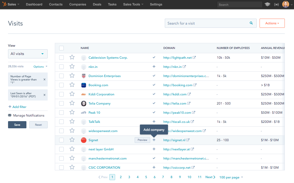 HubSpot CRM screenshot 2