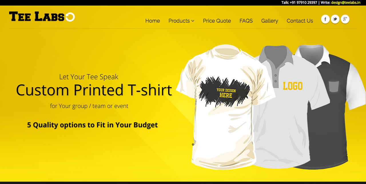 Teelabs - Online Custom T-shirt Designer