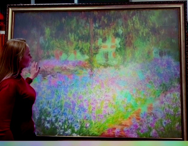 Claude Monet interactive projection