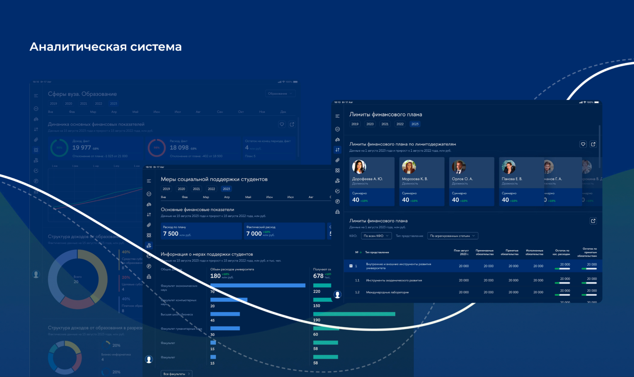 Пример аналитического приложения, разработанного компанией «Кеды профессора»